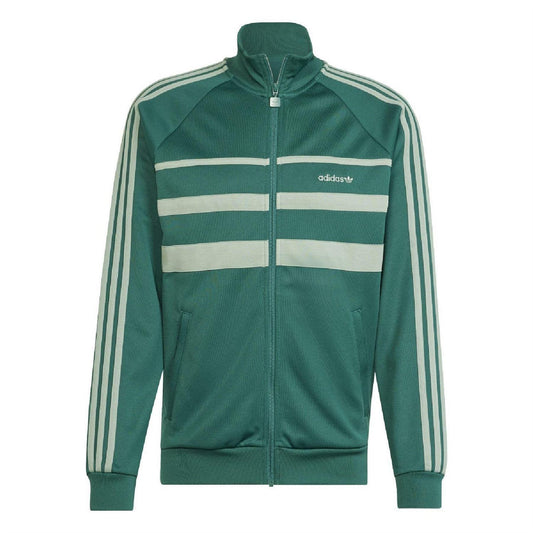 Green - Front - Adidas Mens Originals Track Top