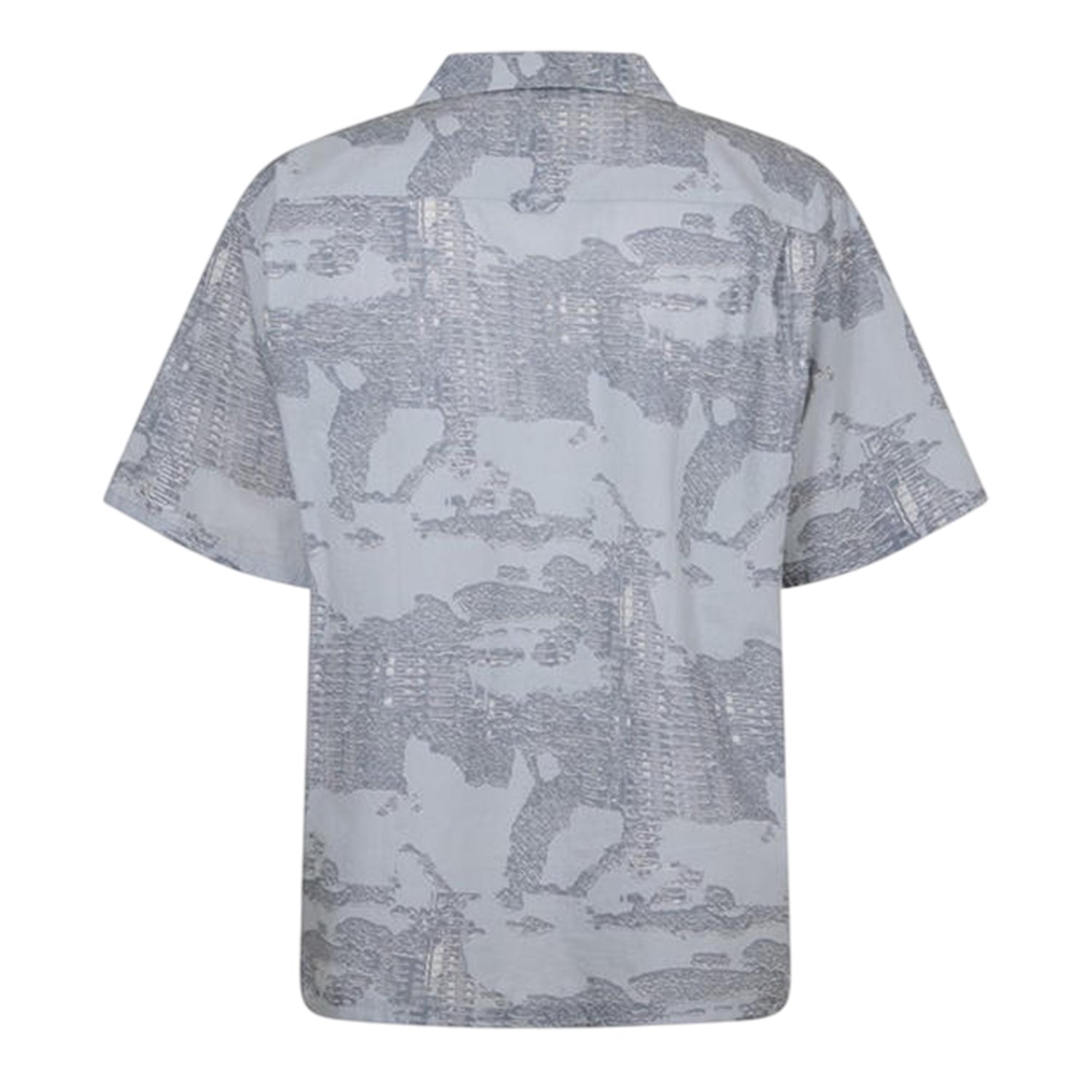 Grey - Back - Diesel Mens Frank Collared Shirt