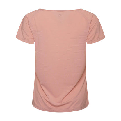 Powder Pink - Back - Dare 2B Womens-Ladies Crystlz Plain Crew Neck T-Shirt