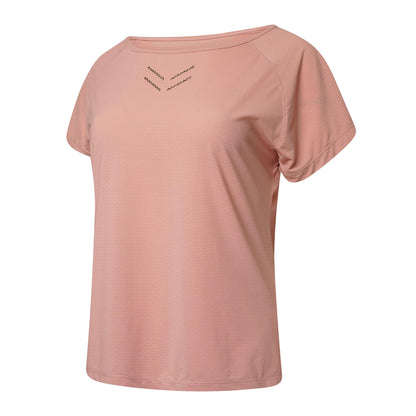 Powder Pink - Side - Dare 2B Womens-Ladies Crystlz Plain Crew Neck T-Shirt