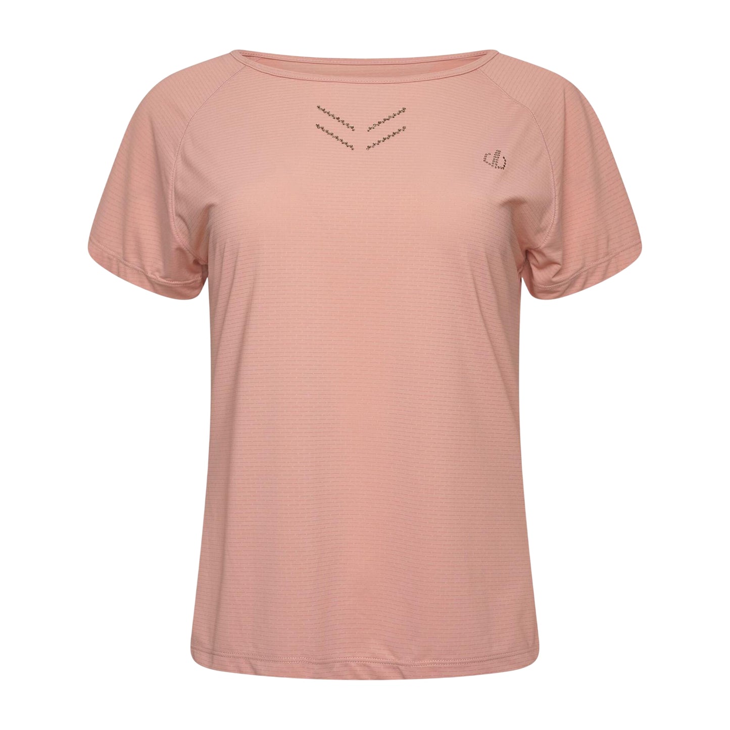 Powder Pink - Front - Dare 2B Womens-Ladies Crystlz Plain Crew Neck T-Shirt