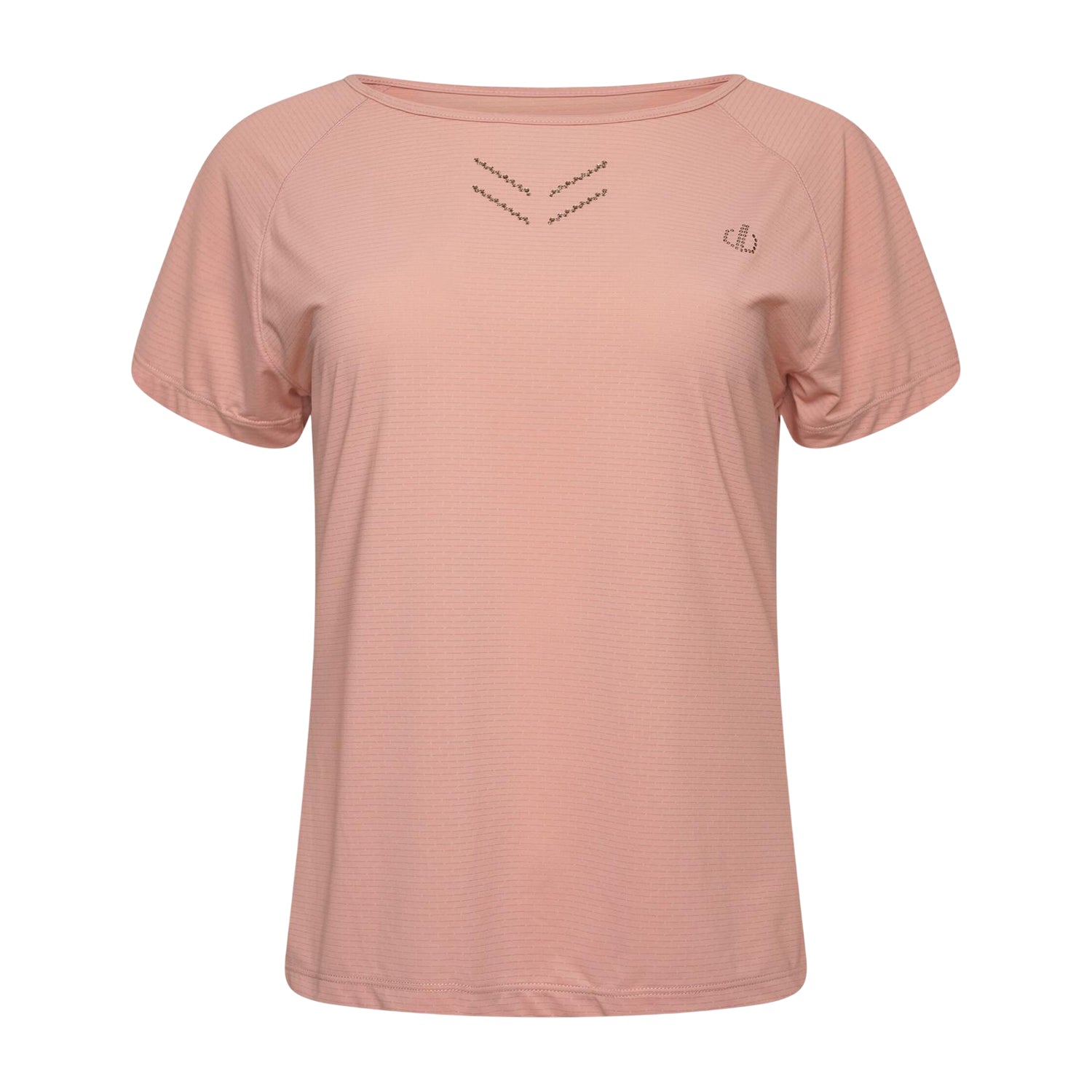 Powder Pink - Front - Dare 2B Womens-Ladies Crystlz Plain Crew Neck T-Shirt