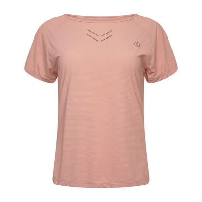 Powder Pink - Front - Dare 2B Womens-Ladies Crystlz Plain Crew Neck T-Shirt