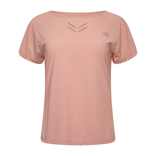 Powder Pink - Front - Dare 2B Womens-Ladies Crystlz Plain Crew Neck T-Shirt
