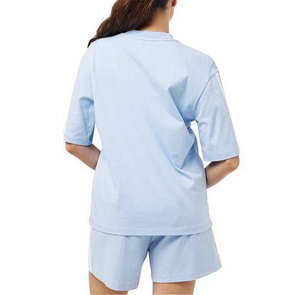 Glow - Back - Adidas Womens-Ladies Essentials 3 Stripes T-Shirt