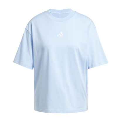 Glow - Front - Adidas Womens-Ladies Essentials 3 Stripes T-Shirt