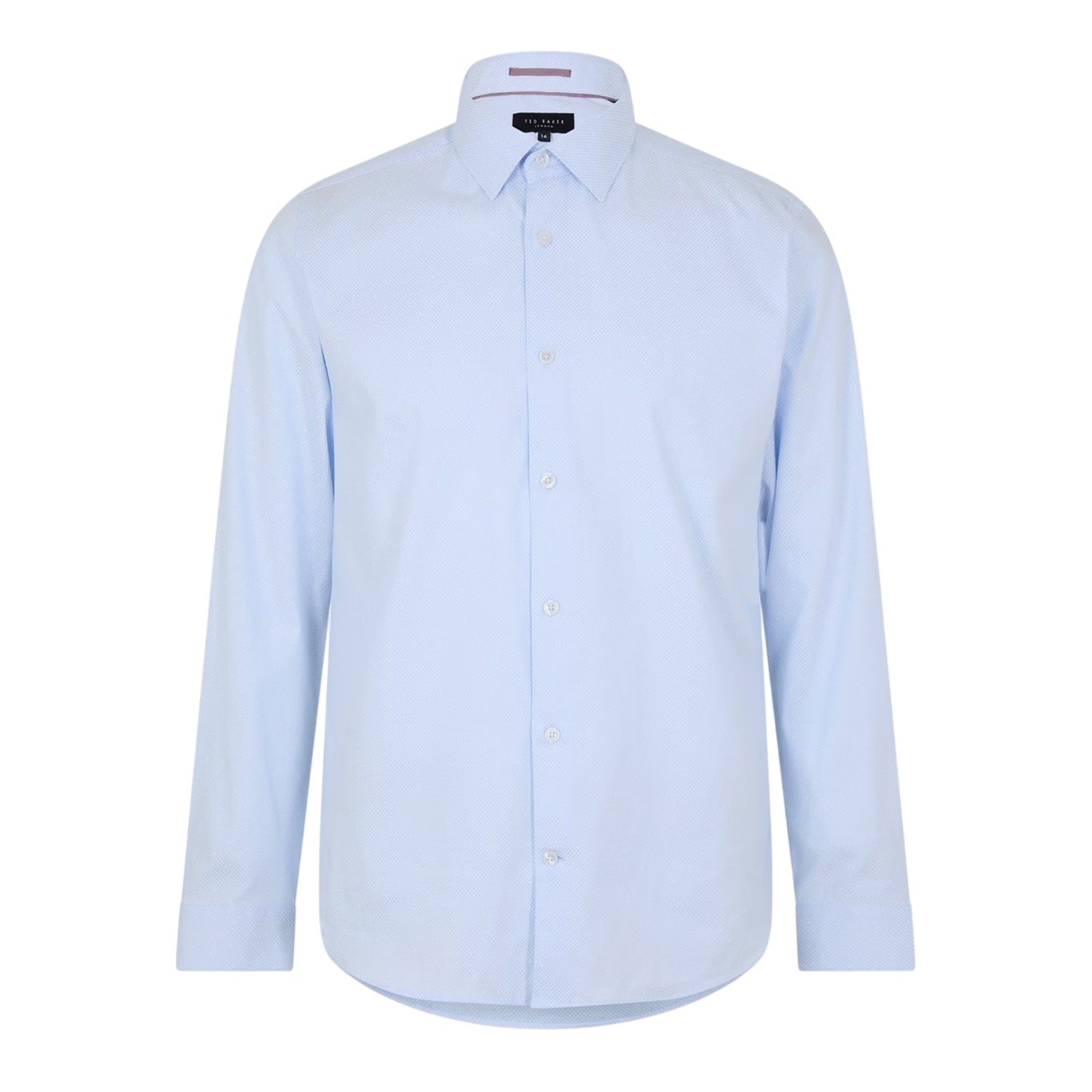 Pastel Blue - Front - Boss Mens Spread Collar Regular Long-Sleeved Shirt