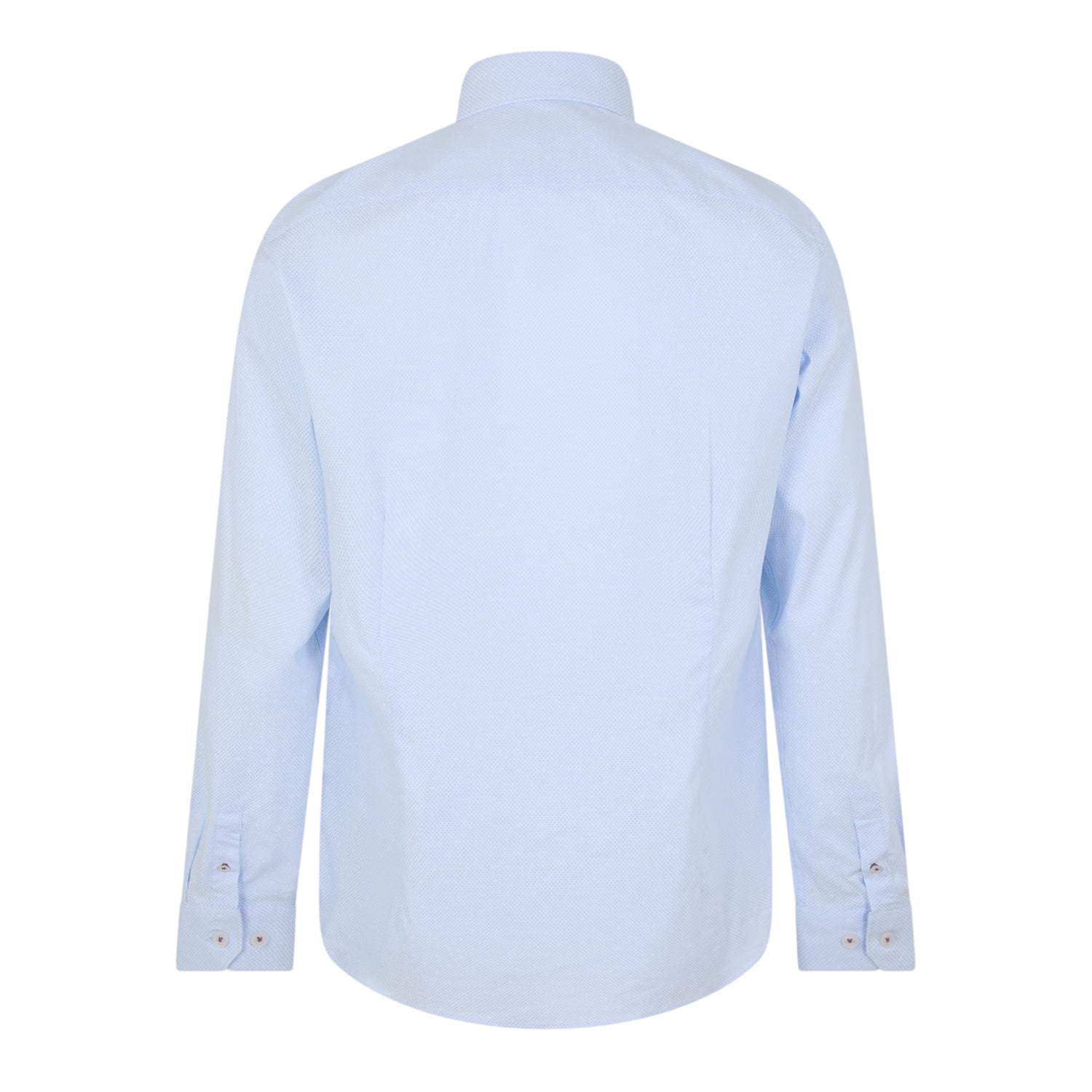 Pastel Blue - Back - Boss Mens Spread Collar Regular Long-Sleeved Shirt