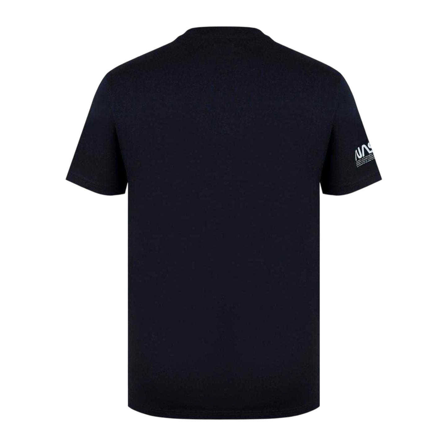 Black - Back - NASA Mens Patches Regular T-Shirt