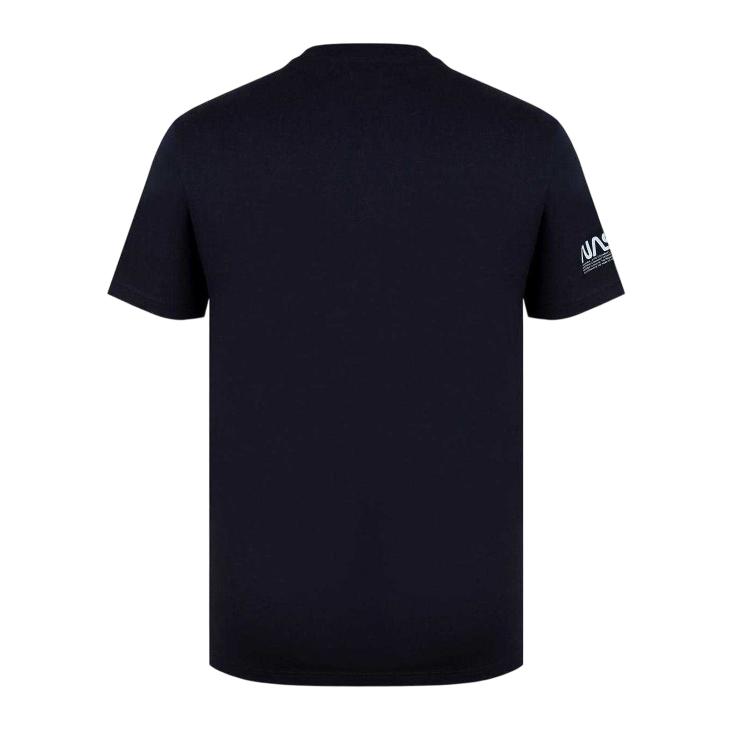 Black - Back - NASA Mens Patches Regular T-Shirt