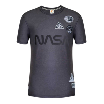 Charcoal - Front - NASA Mens Patches Regular T-Shirt