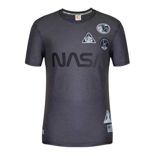 Charcoal - Front - NASA Mens Patches Regular T-Shirt