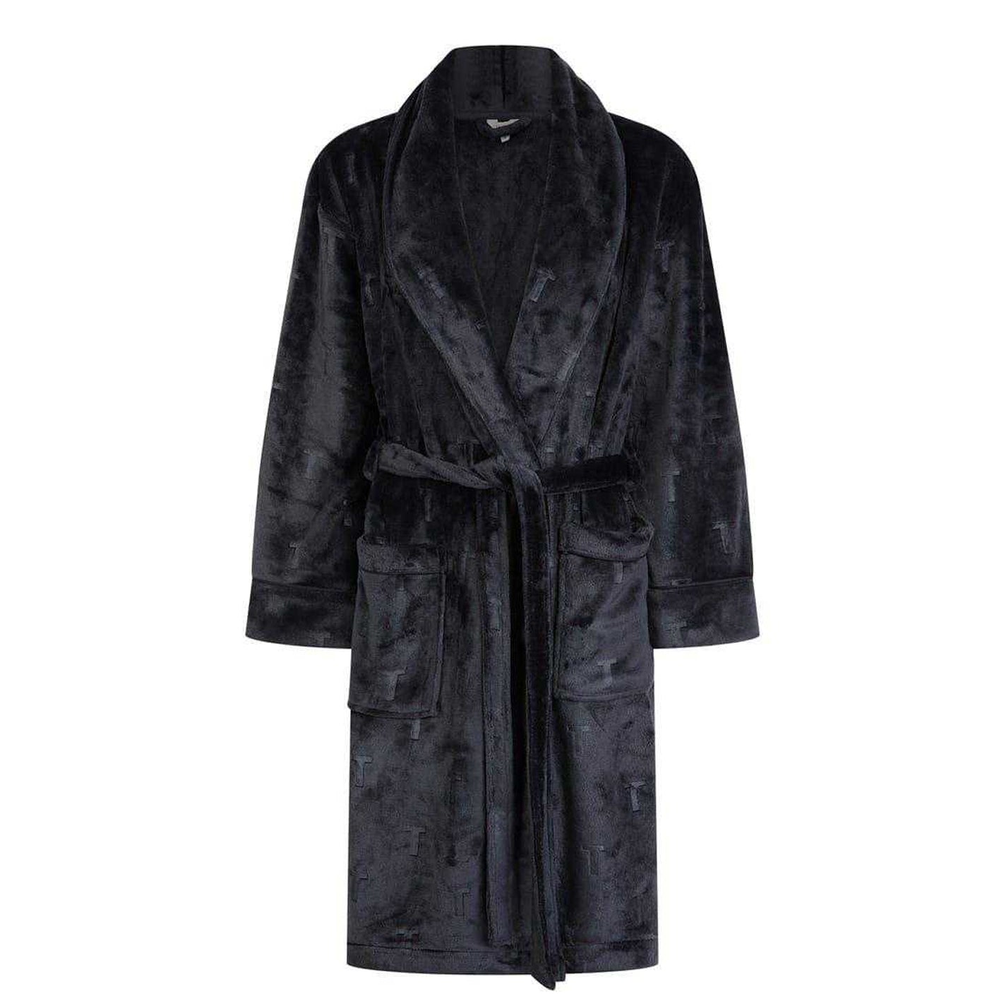 Midnight - Front - Ted Baker Womens-Ladies Verity Shawl Collar Robe
