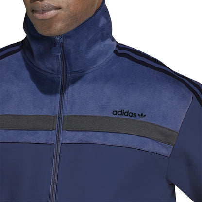 Navy - Side - Adidas Mens Originals Premium Regular Track Top