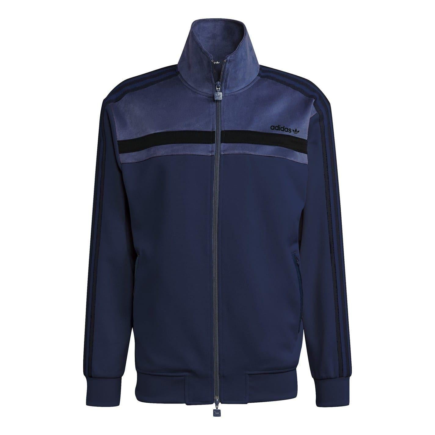 Navy - Front - Adidas Mens Originals Premium Regular Track Top