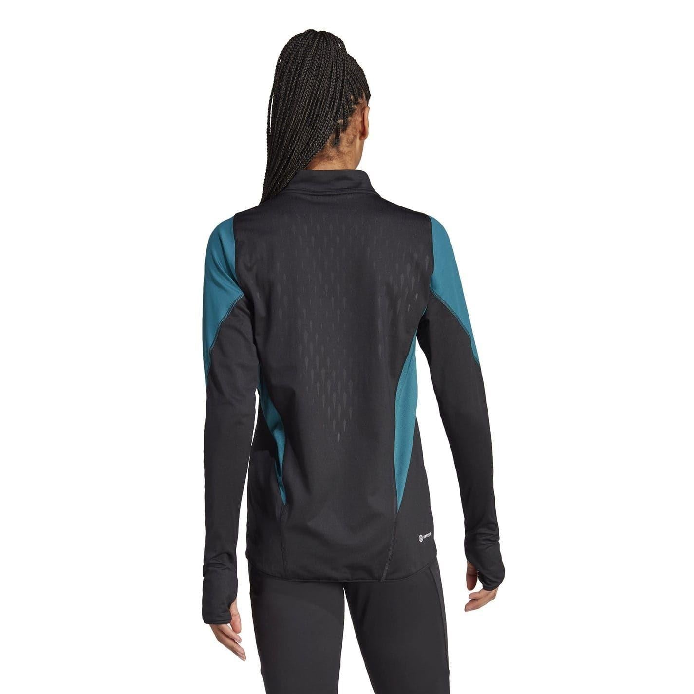 Black - Back - Adidas Womens-Ladies Trio 23 Pro Germany Track Top