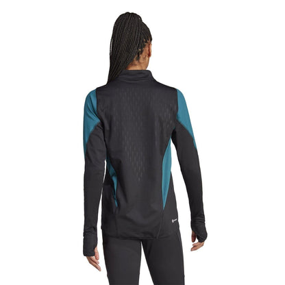 Black - Back - Adidas Womens-Ladies Trio 23 Pro Germany Track Top