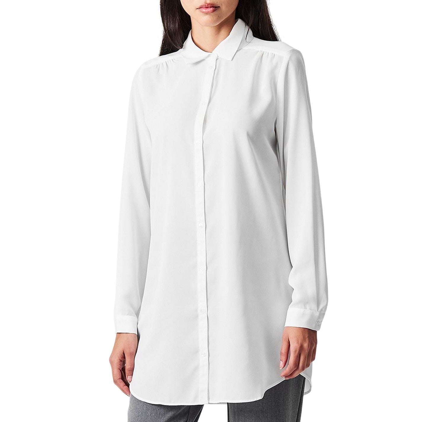 Snow White - Side - Vila Womens-Ladies Vilucy Regular Long-Sleeved Blouse
