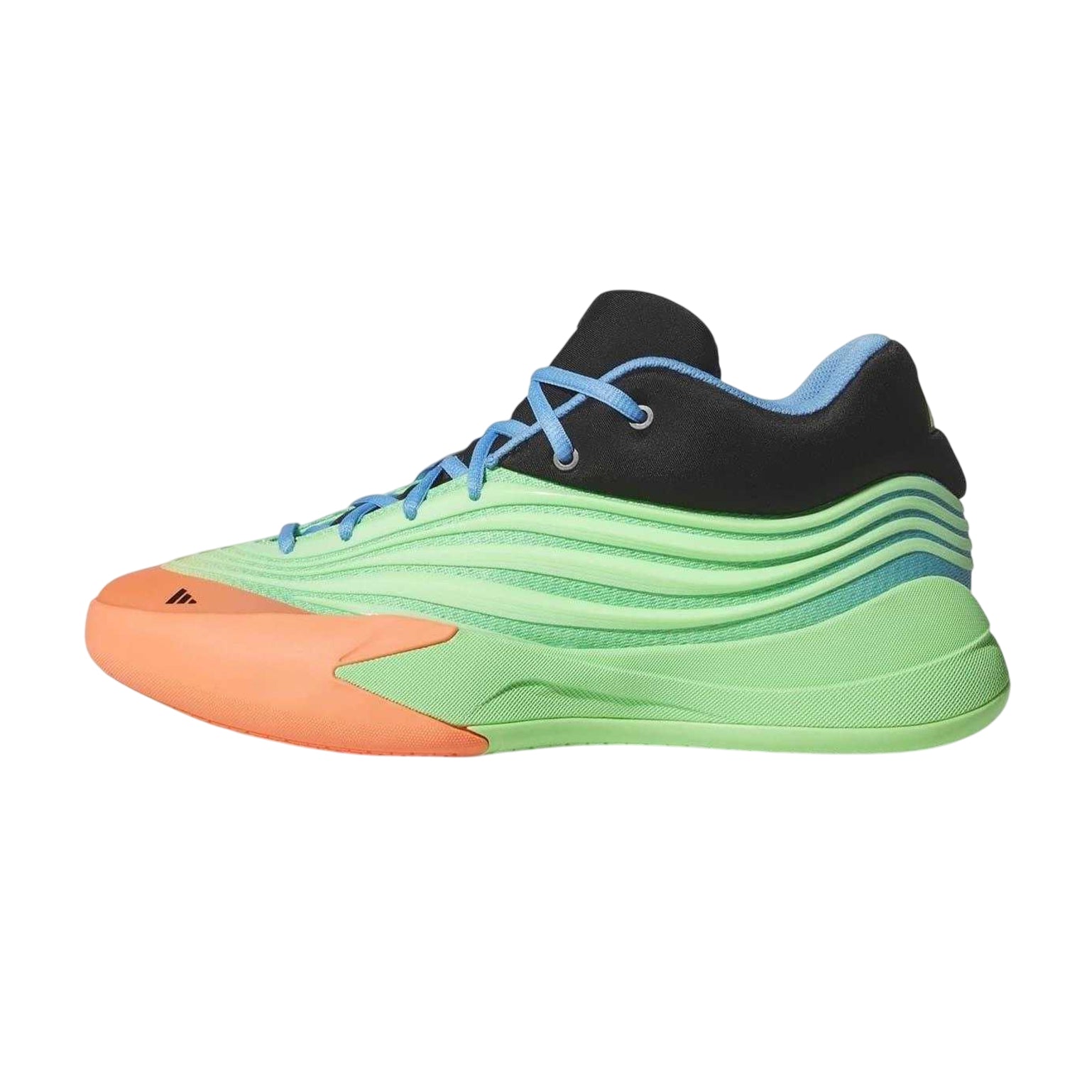 Black-Coral - Back - Adidas Mens Dame X Logo Low Cut Trainers