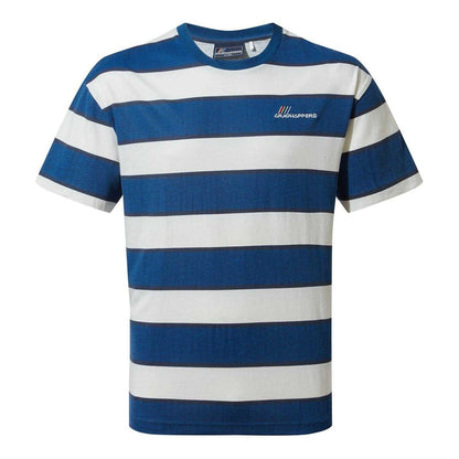 Poseidon Blue - Front - Craghoppers Mens Denali Striped T-Shirt