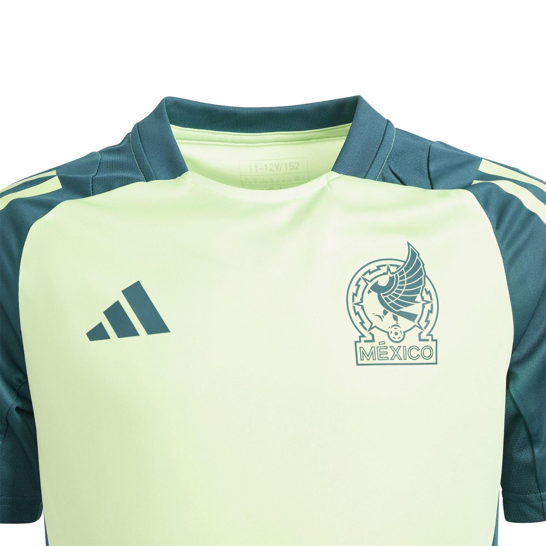 Green - Side - Mexico Childrens-Kids 24-25 Adidas Football Shirt