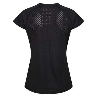Black - Back - Regatta Womens-Ladies Luaza Solid T-Shirt