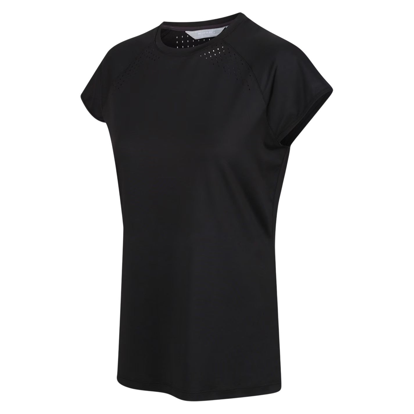 Black - Side - Regatta Womens-Ladies Luaza Solid T-Shirt
