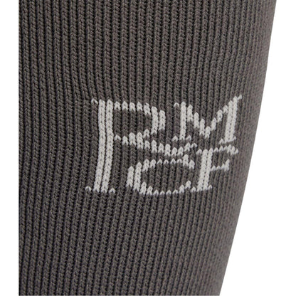 Charcoal - Side - Adidas Unisex Adult Real Madrid CF Ribbed Football Socks