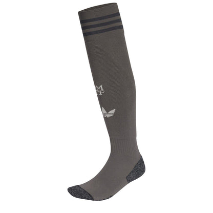 Charcoal - Front - Adidas Unisex Adult Real Madrid CF Ribbed Football Socks