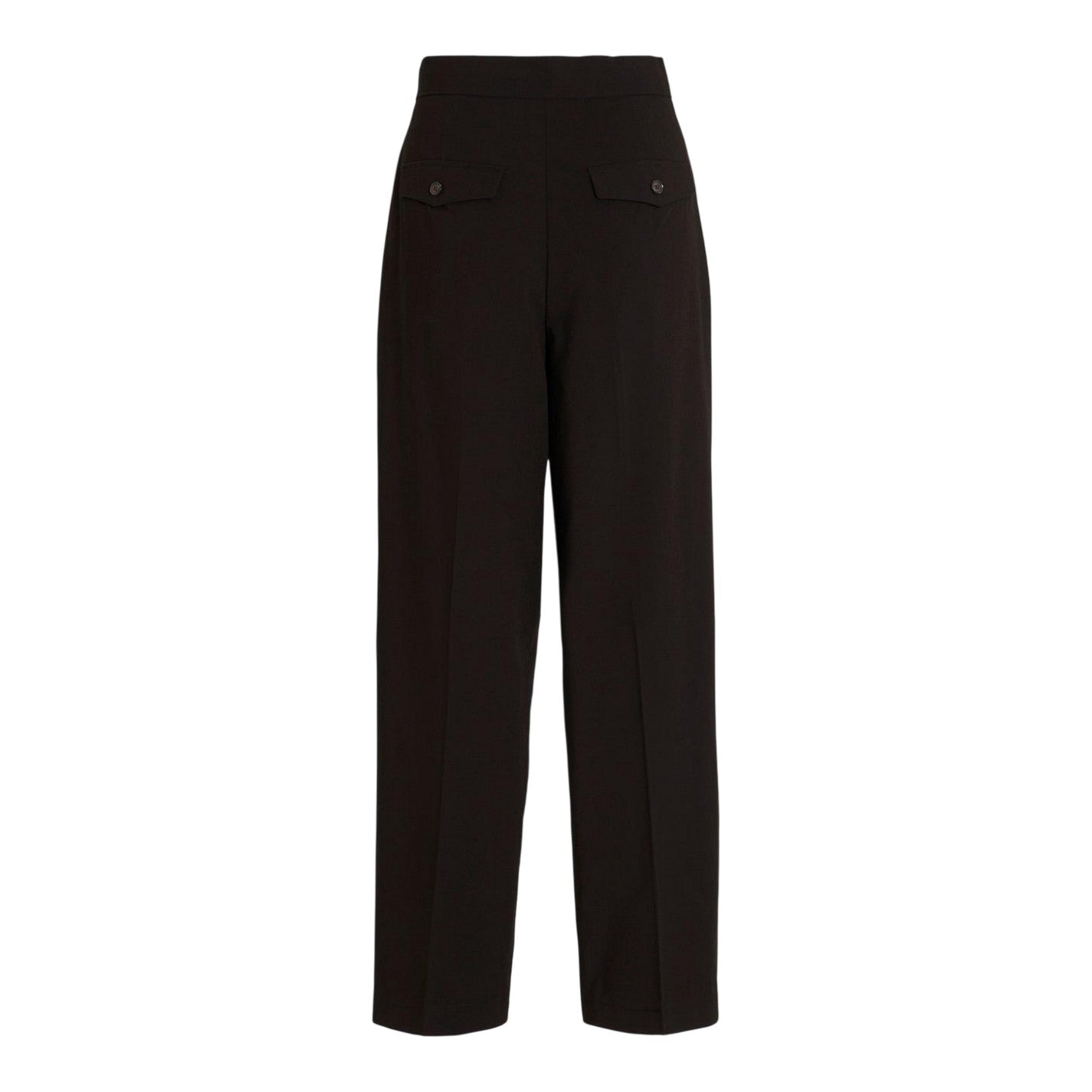 Black - Back - Vila Womens-Ladies Vclry Straight Trousers