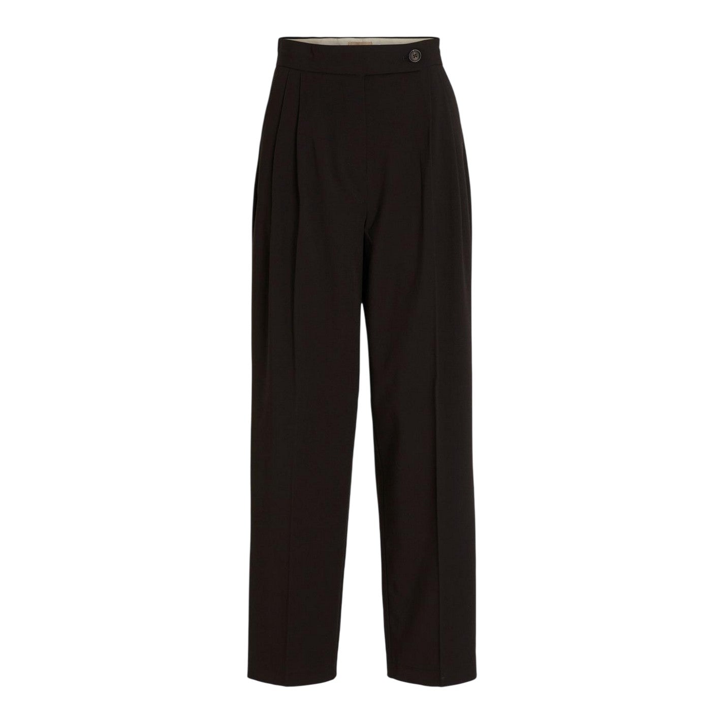 Black - Front - Vila Womens-Ladies Vclry Straight Trousers