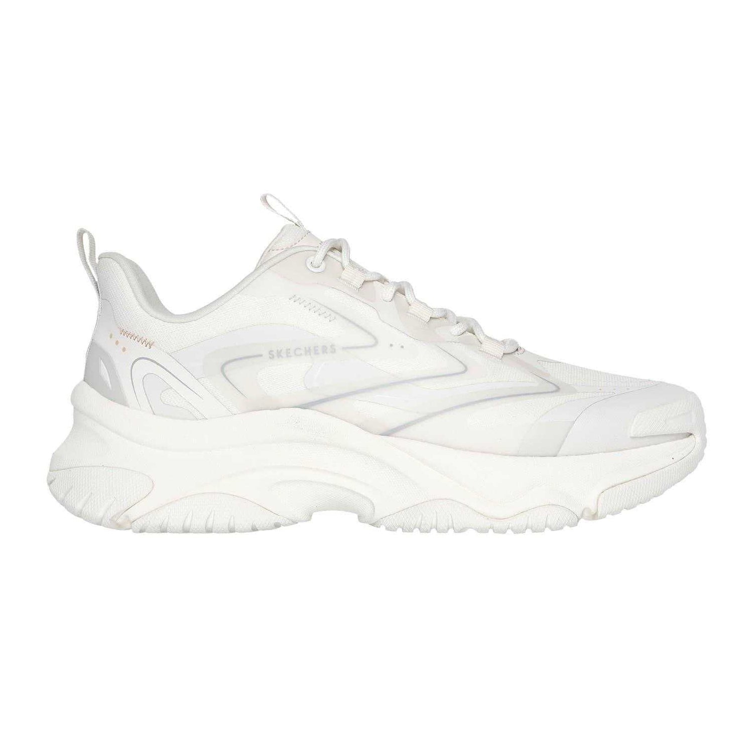 Off White - Side - Skechers Womens-Ladies Moonhiker Trainers