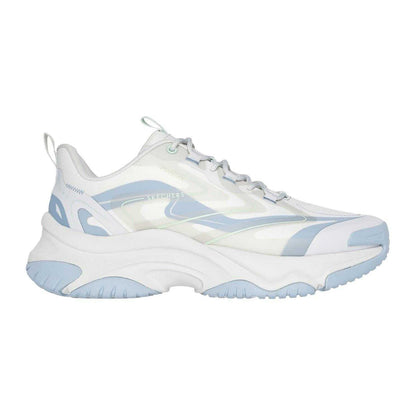 Grey-Blue - Side - Skechers Womens-Ladies Moonhiker Trainers