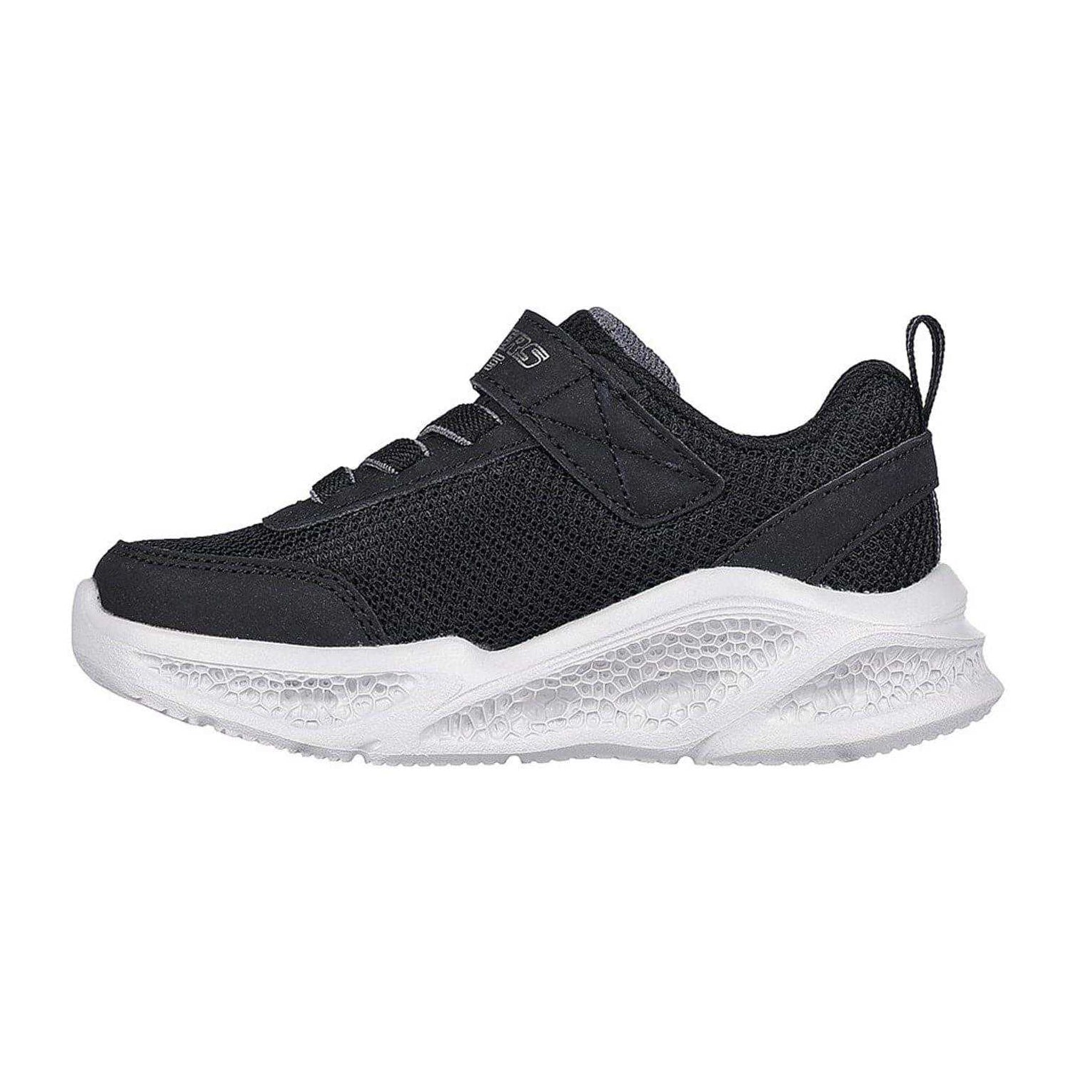 Black-Grey - Back - Skechers Toddler Meteor Light Up Trainers