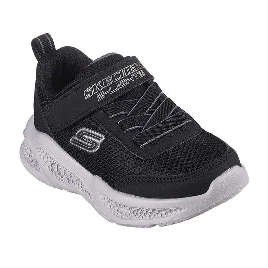 Black-Grey - Front - Skechers Toddler Meteor Light Up Trainers