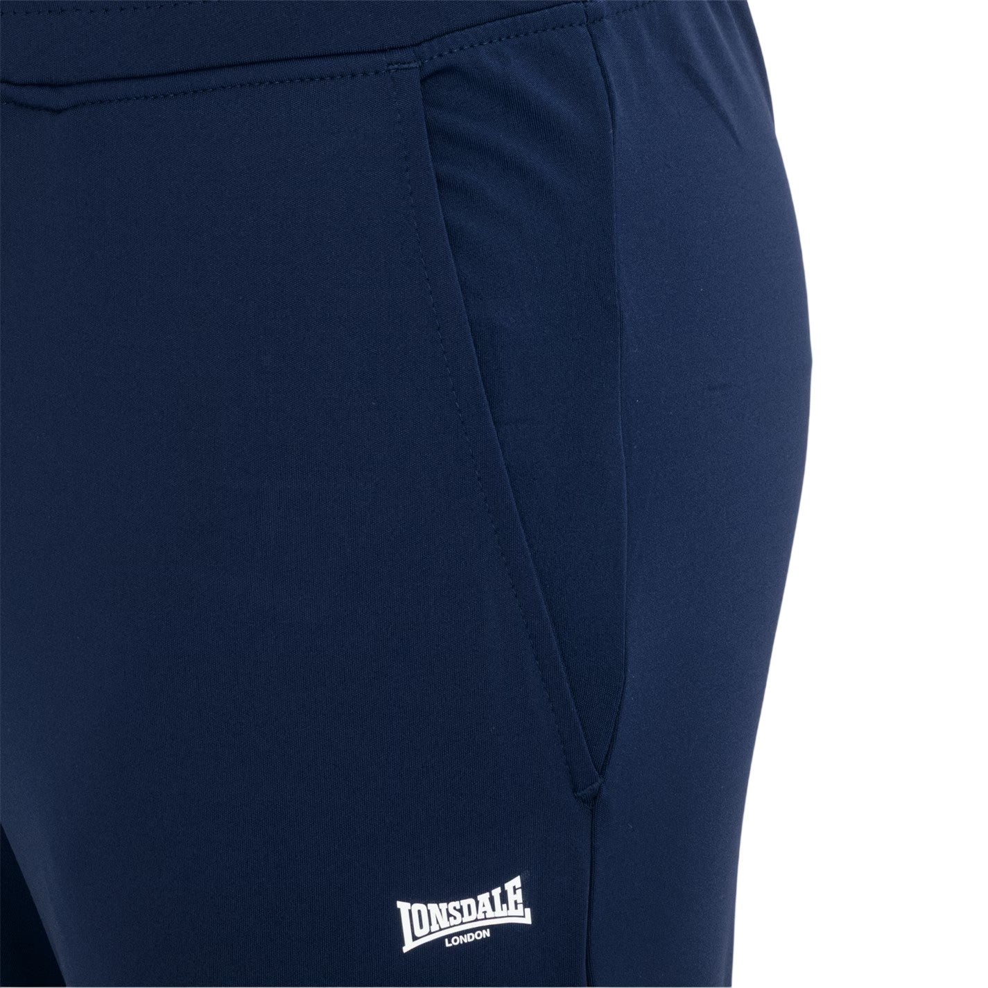 Navy - Pack Shot - Lonsdale Mens Tapered Jogging Bottoms