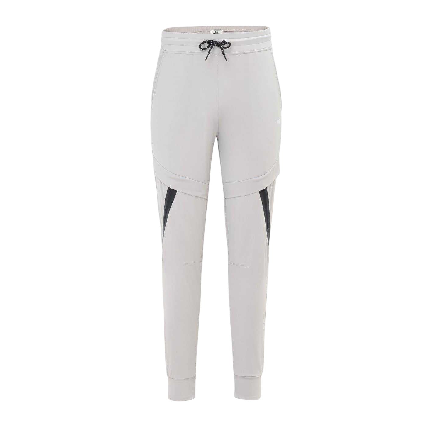 Grey - Front - Lonsdale Mens Tapered Jogging Bottoms