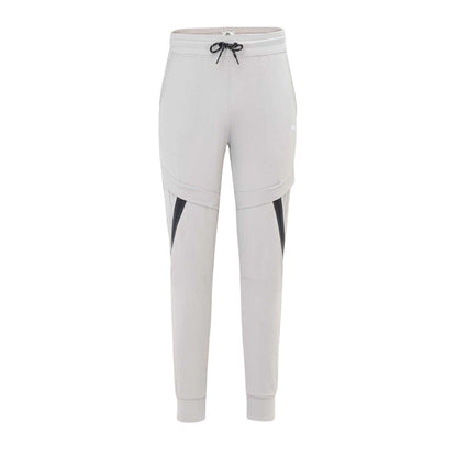 Grey - Front - Lonsdale Mens Tapered Jogging Bottoms