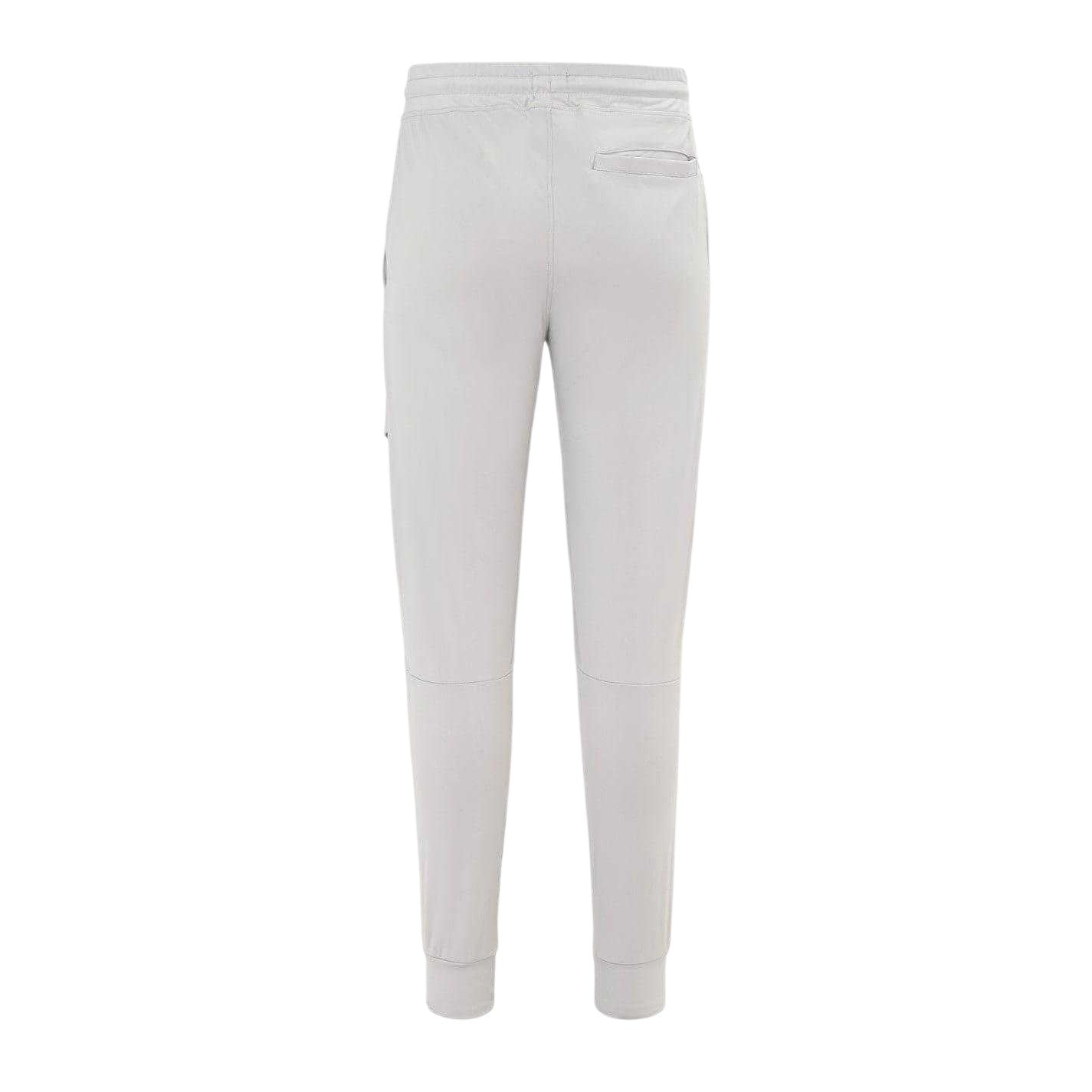 Grey - Back - Lonsdale Mens Tapered Jogging Bottoms