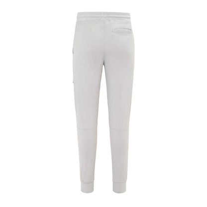 Grey - Back - Lonsdale Mens Tapered Jogging Bottoms