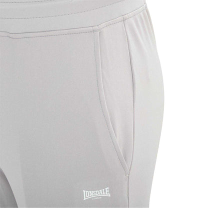 Grey - Pack Shot - Lonsdale Mens Tapered Jogging Bottoms