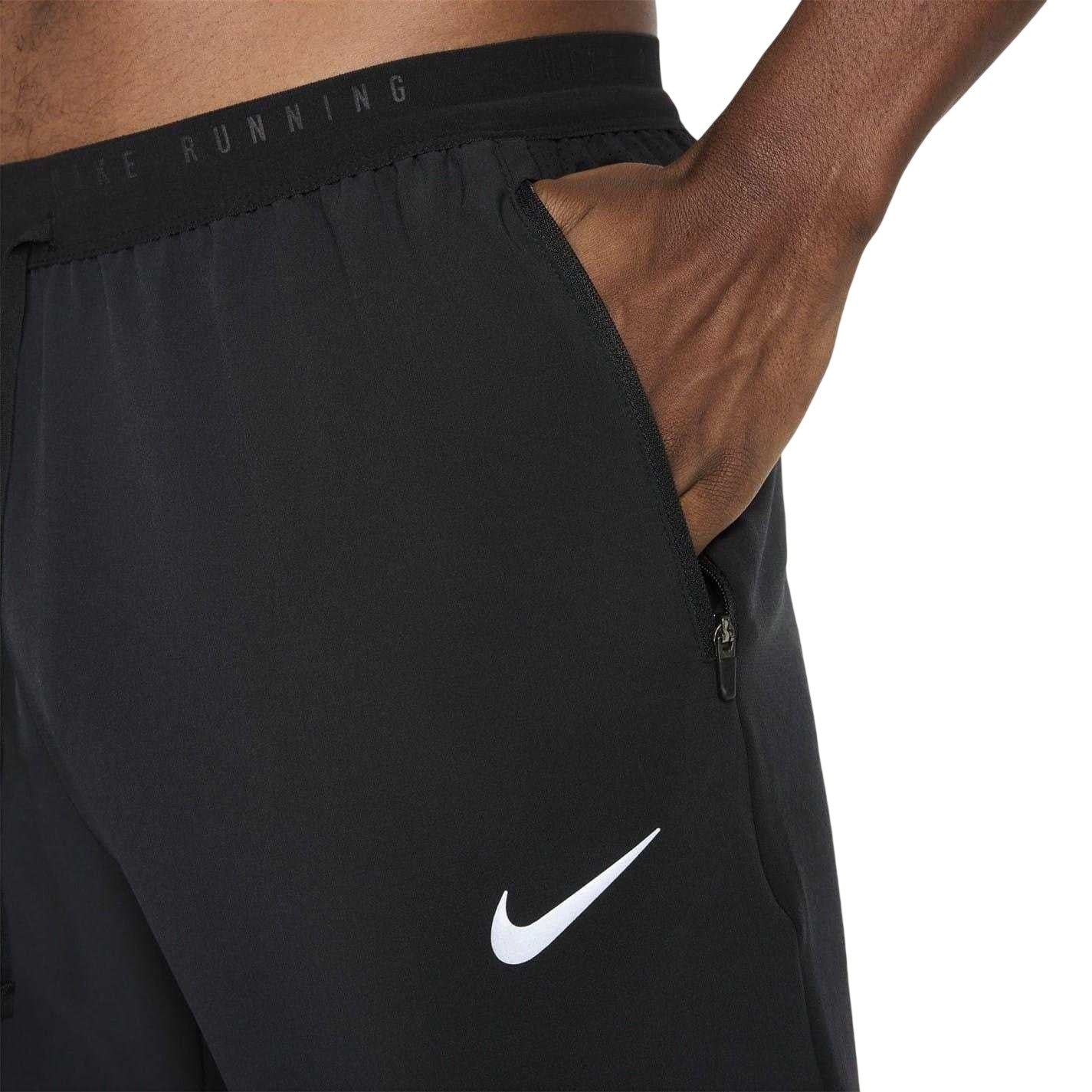 Black-Reflective Black - Side - Nike Mens Dri-FIT Running Tights