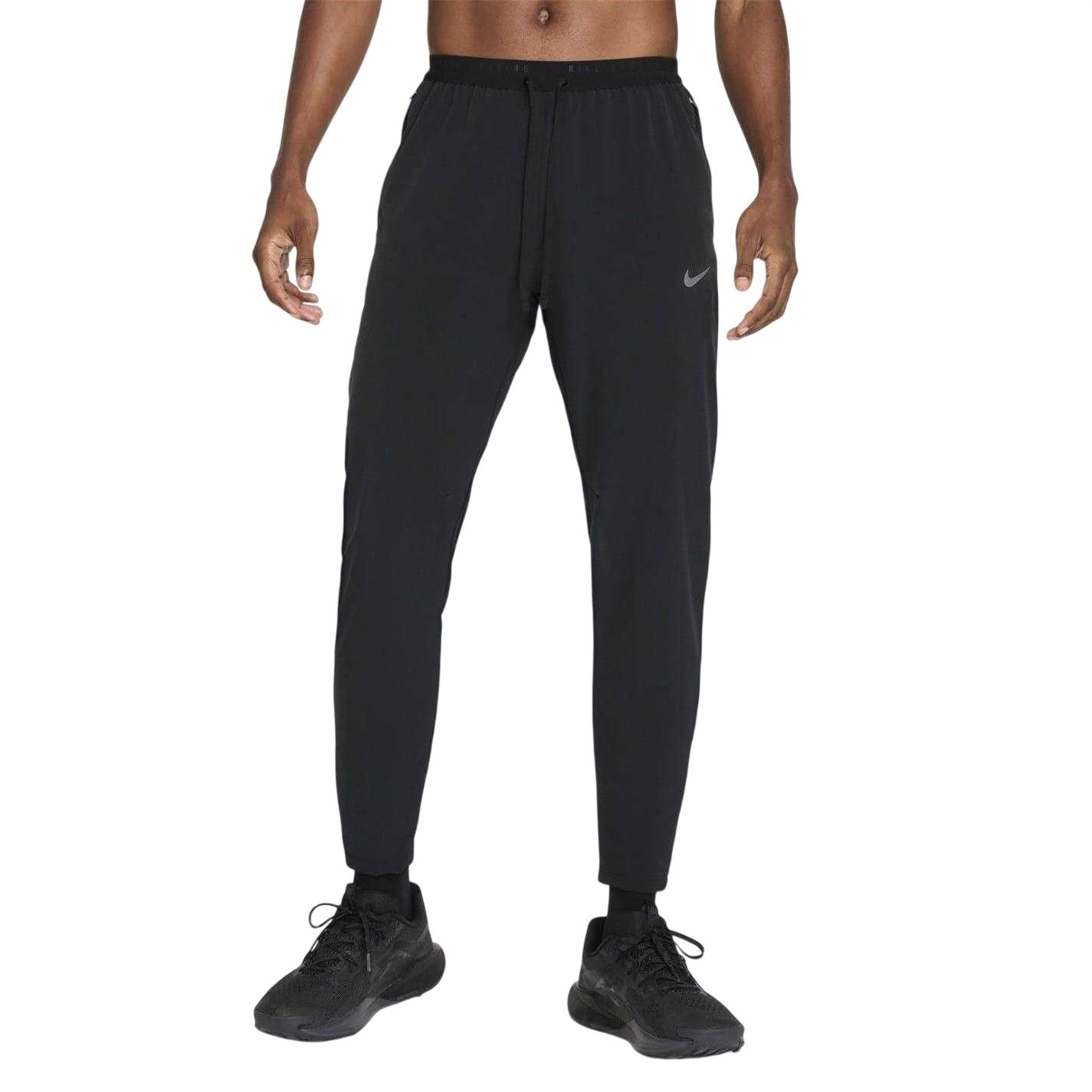 Black-Reflective Black - Front - Nike Mens Dri-FIT Running Tights