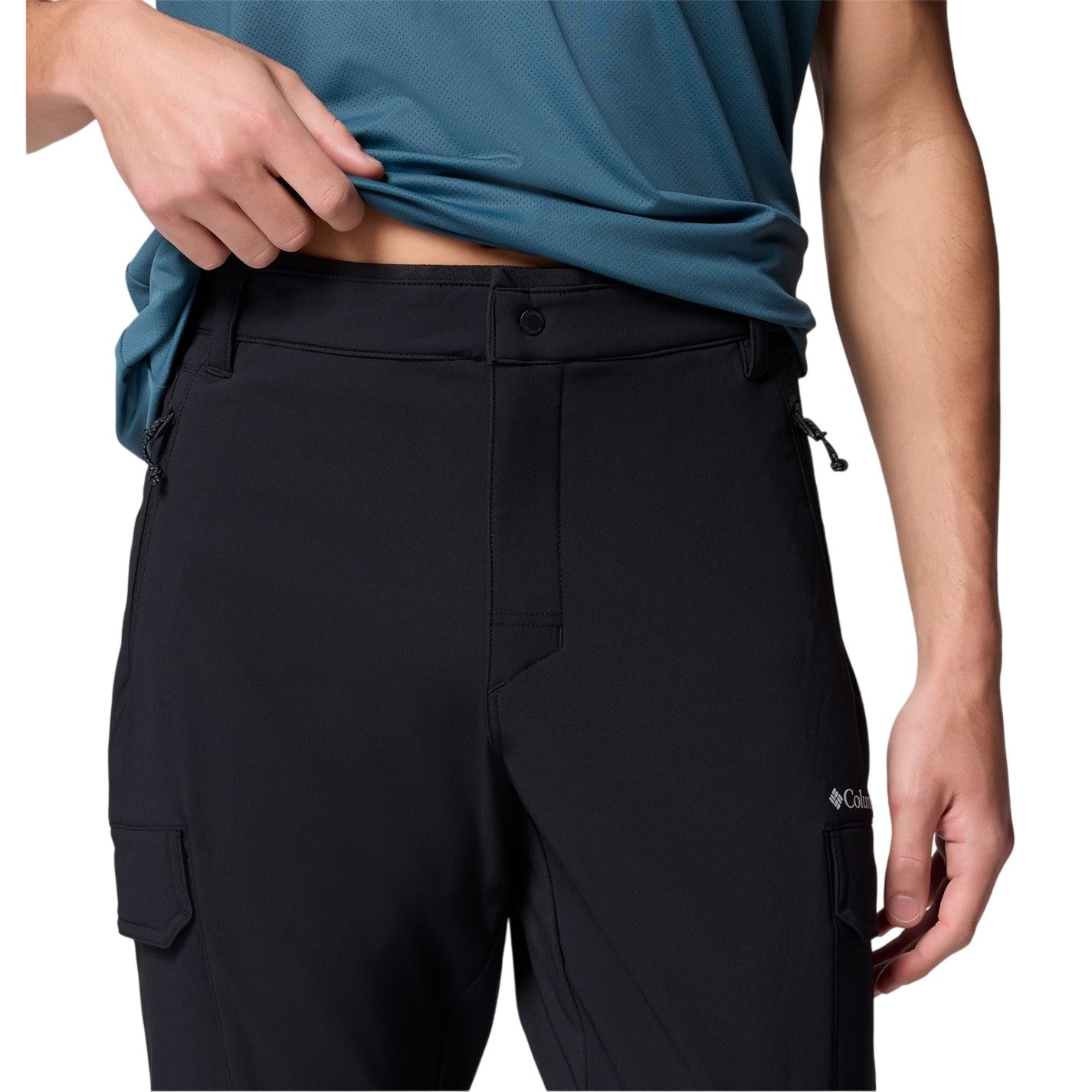 Black - Side - Columbia Mens Regular Cargo Trousers