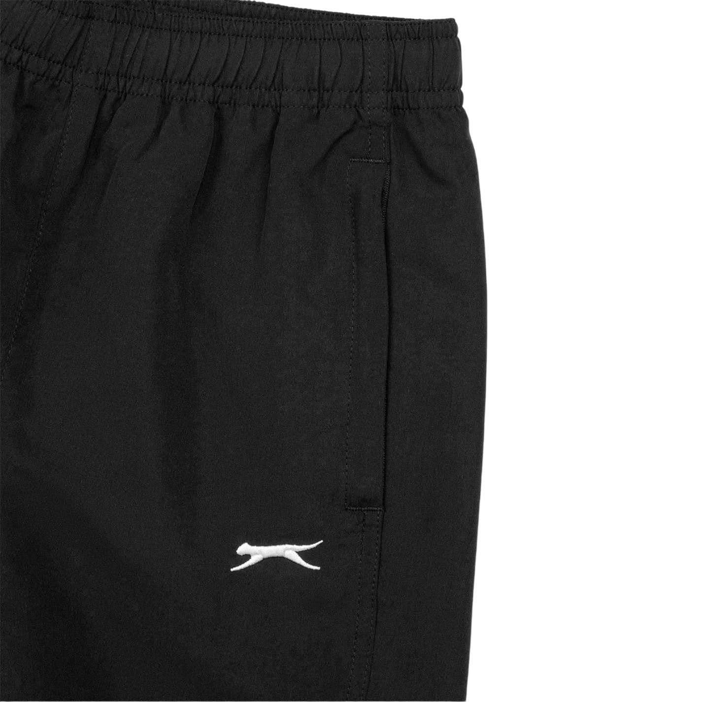 Black - Side - Slazenger Boys Woven Jogging Bottoms