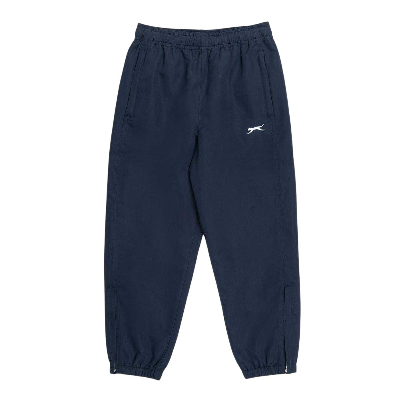 Navy - Front - Slazenger Boys Woven Jogging Bottoms
