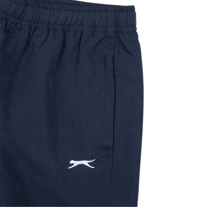 Navy - Side - Slazenger Boys Woven Jogging Bottoms