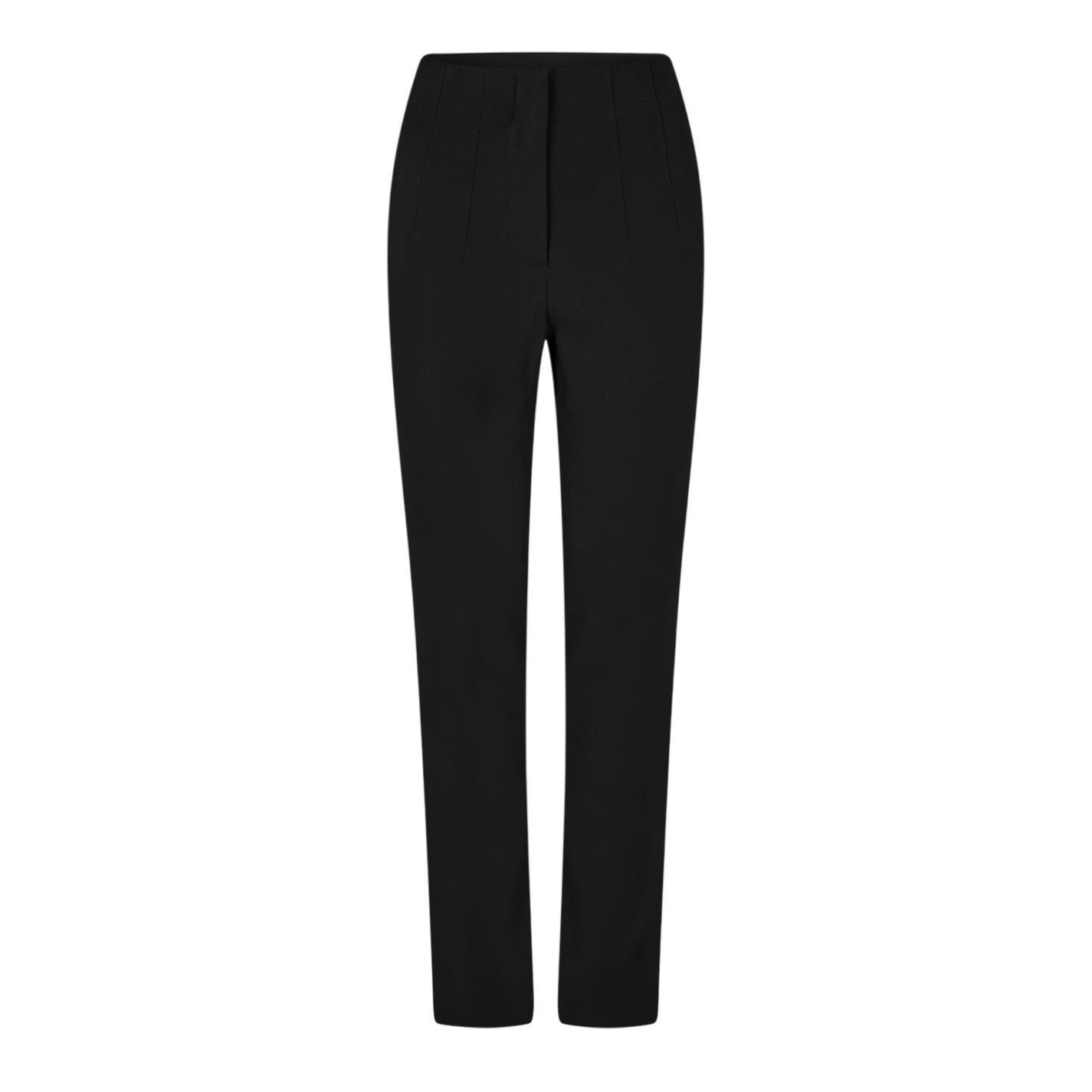 Black - Front - Vila Womens-Ladies Vivarone Straight Leg Slim Trousers