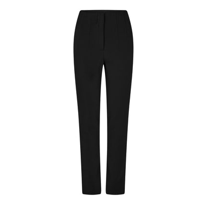 Black - Front - Vila Womens-Ladies Vivarone Straight Leg Slim Trousers
