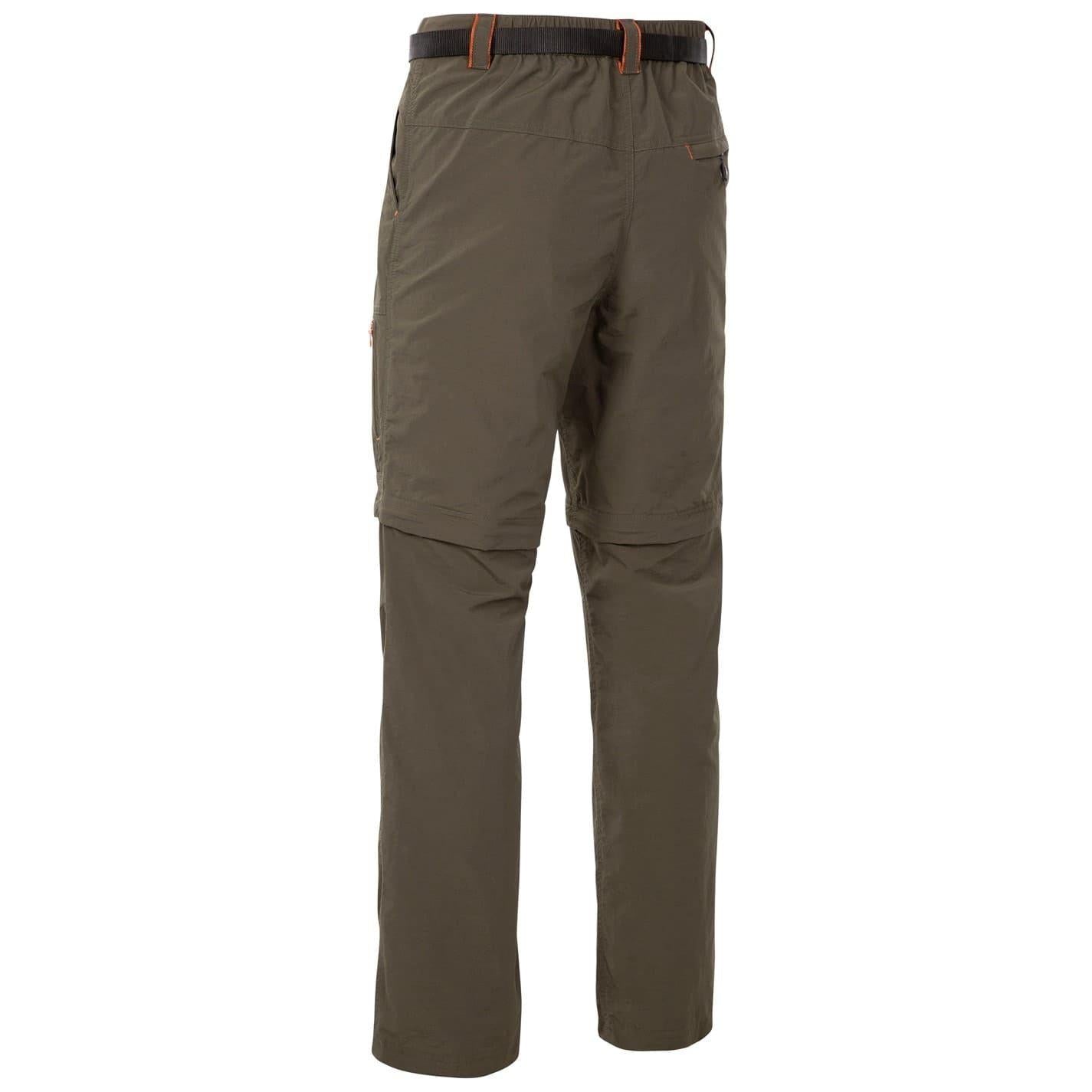 Olive - Back - Trespass Mens Cargo Trousers